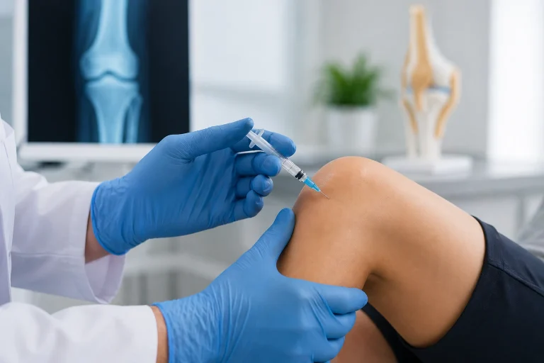Infiltración de rodilla en Monterrey realizada por especialista para aliviar dolor articular